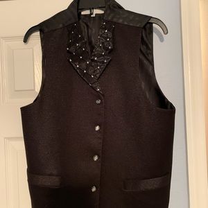 Mens black vest 40R